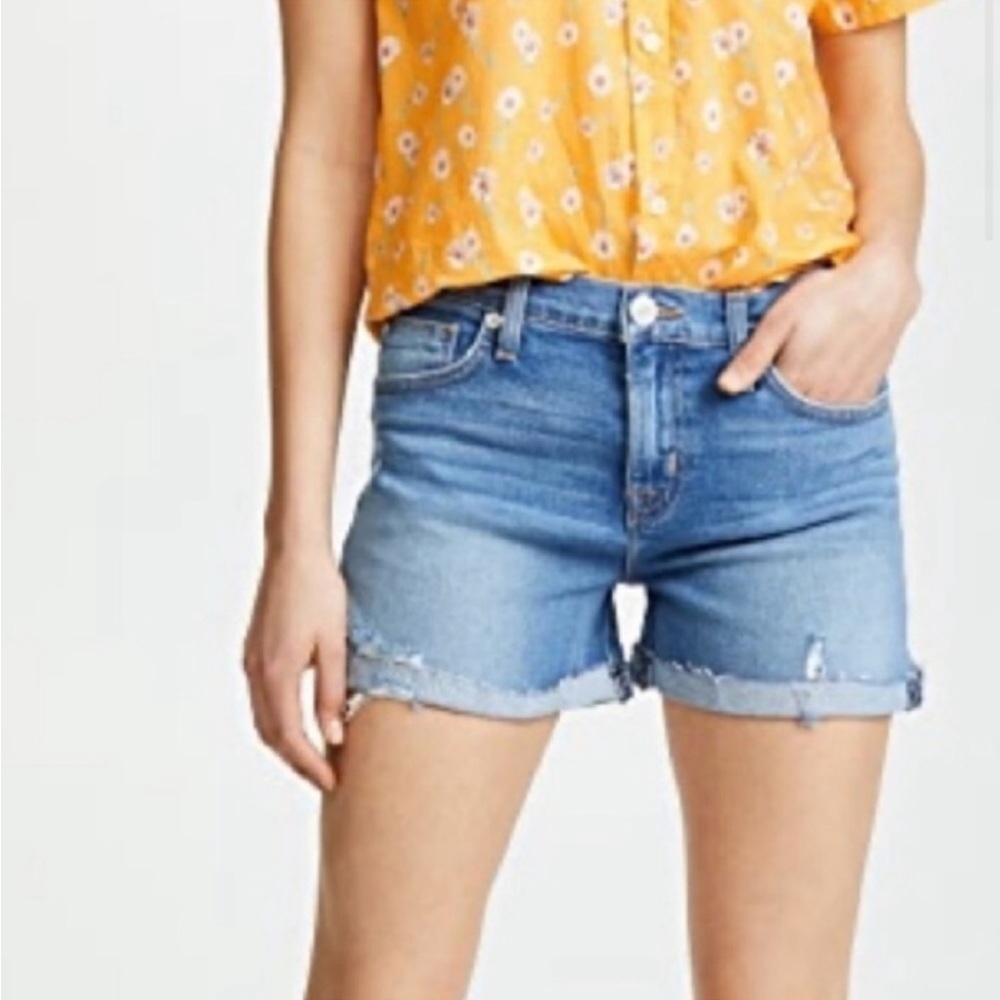 Hudson Jeans Light Blue Denim Cutoff Jean Shorts
